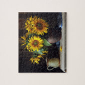 Rustic Vase van zonnebloemen | Floral Legpuzzel (Verticaal)