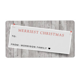 Rustic vastgemaakte Kerstvakantie van en naar Etiket