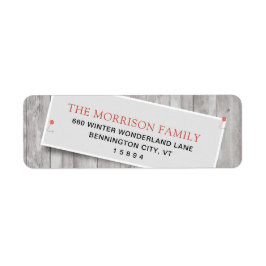 Rustic Vastgezette Retouradres Etiket