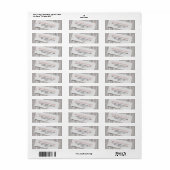 Rustic Vastgezette Retouradres Etiket (Full Sheet)