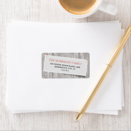 Rustic Vastgezette Retouradres Etiket