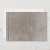 Rustic Vergeet-me-niet Bridal Shower Invitaties Kaart (Achterkant)