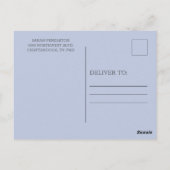 Rustic Verloving van de Blauwe Koord van het Hout Briefkaart (Achterkant)