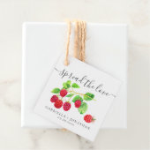 Rustic verspreidt het fragment van de liefdesframb bedankjes labels (In situ)