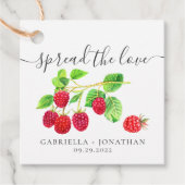 Rustic verspreidt het fragment van de liefdesframb bedankjes labels (Voorkant)