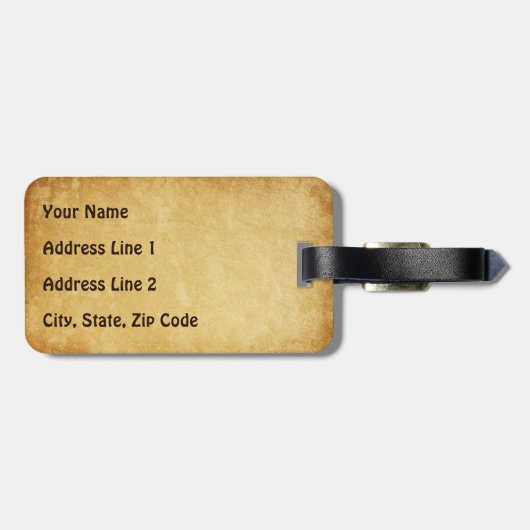 Rustic Viking Bagagelabel (Achterkant horizontaal)