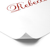 Rustic Village Houses Winter Baby Shower Welcome Poster (Hoek)