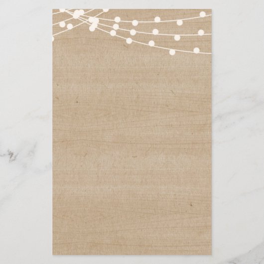 Rustic vind het spel van het vrijgezellenfeest van (Achterkant)