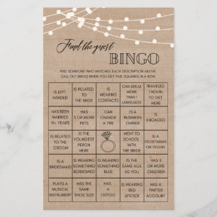 Rustic vind het spel van het vrijgezellenfeest van