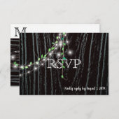 Rustic Vine & Lights RSVP-kaart Kaart (Voorkant / Achterkant)