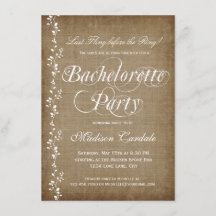 Rustic Vines Bachelorette Party
