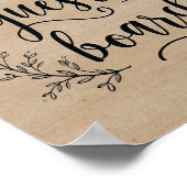 Rustic Vines Wedding Guest board Poster (Hoek)