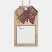 Rustic Vineyard Couples “Thank You" Favor  Cadeaulabel (Achterkant)