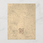 Rustic Vineyard Wedding Details Enclosure Card Informatiekaartje (Achterkant)