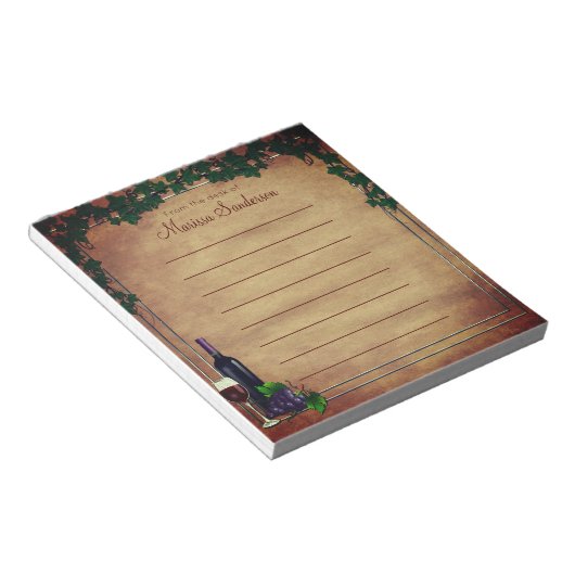 Rustic Vineyard Wedding l van het bureau van Notitieblok (Schuin)