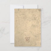 Rustic Vineyard Wedding RSVP Response Card Kaartje (Achterkant)