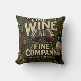 Rustic Vineyard Wine Lover Kussen