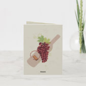 Rustic Vineyard Winery Dank u notitiekaarten (Achterkant)