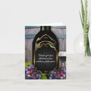 Rustic Vineyard Winery Wedding Bedankt