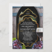 Rustic Vineyard Winery Wedding Kaart (Voorkant)