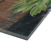 Rustic Vineyard Wood & Grapes Snijplank (Hoek)