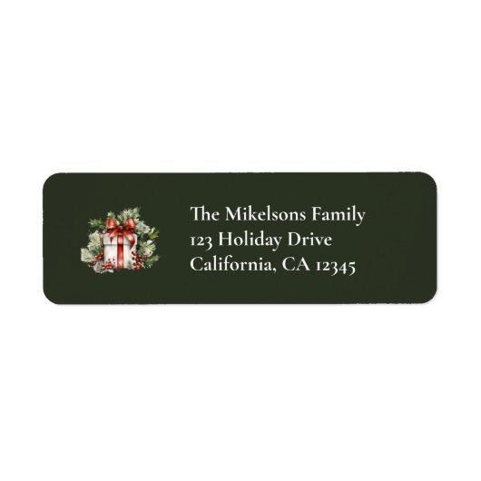 Rustic Vintage Christma Etiket (Voorkant)