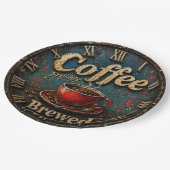 Rustic Vintage Coffee  Papieren Bordje (Gekanteld)