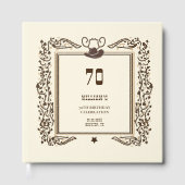 Rustic Vintage Cowboy Western Barn Elegant Gastenboek (Voorkant)