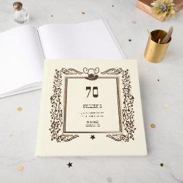 Rustic Vintage Cowboy Western Barn Elegant Gastenboek