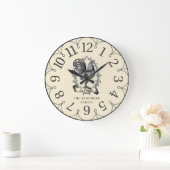 Rustic Vintage Hen Family Name Farm  Grote Klok (Huis)