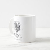 Rustic Vintage Hen Family Name Farm  Koffiemok (Voorkant links)