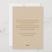 Rustic Vintage Linen Eid Mubarak Family Photo Card Feestdagenkaart (Achterkant)