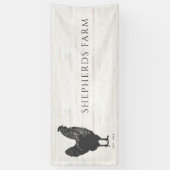 Rustic Vintage Rooster Farm Logo Apron Spandoek (Verticaal)