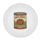 Rustic Vintage Spiced Tomato Can Snijplank (Voorkant)