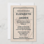 Rustic Vintage Wedding Invitations Kaart (Voorkant)