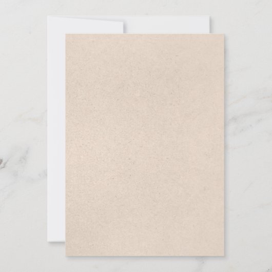 Rustic Vintage Wedding Invitations Kaart (Achterkant)