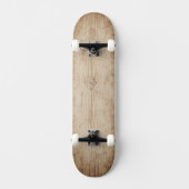 Rustic Vintage Wood Look Unisex Persoonlijk Skateboard (Voorkant)