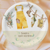 Rustic Vist Little Fisherman Baby shower Papieren Bordje