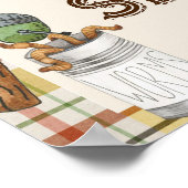 Rustic Vist welkomstteken Baby shower Poster (Hoek)