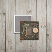 Rustic Visvangst Zwangerschapsaankondiging aandenk Magneet
