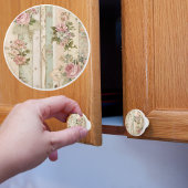 Rustic Vitage Roos Keramische Knop