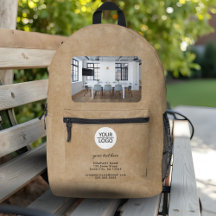 Rustic Voeg Logo Custom Text Red Company Photo toe