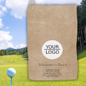 Rustic Voeg uw Logo Custom Text Company toe Golfhanddoek