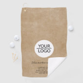 Rustic Voeg uw Logo Custom Text Company toe Golfhanddoek (Insitu)