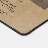 Rustic Voeg uw Logo Custom Text Photo Company toe Bureaumat (Hoek)