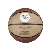 Rustic Voeg uw Logo toe met Aangepaste Tekst Bedri Basketbal (Voorkant)