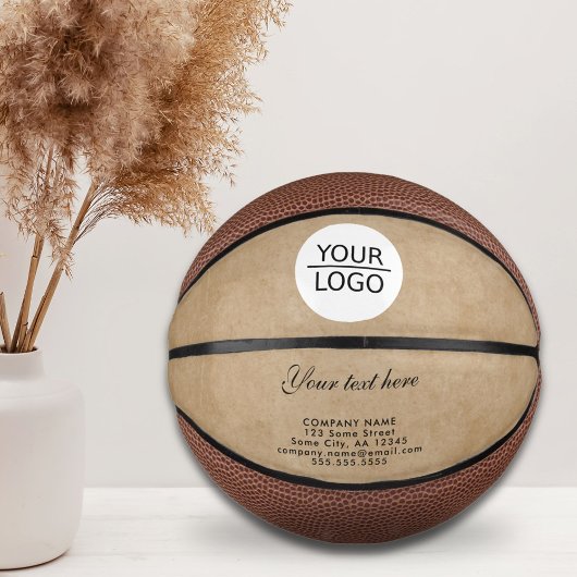 Rustic Voeg uw Logo toe met Aangepaste Tekst Bedri Basketbal