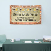 Rustic Volwassen Verjaardagsfeest | Proost op de J Spandoek (Beurs)