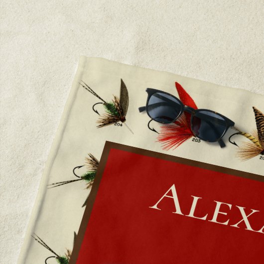 Rustic voor aangepaste vliegvliegen strandlaken (In situ)