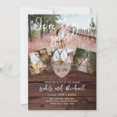 RUSTIC VOW VERNIEUWING VERLOVING VRIJGEZELLENFEEST KAART (Voorkant)